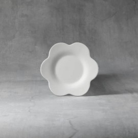 Ceramic Bisque Flower Plate
